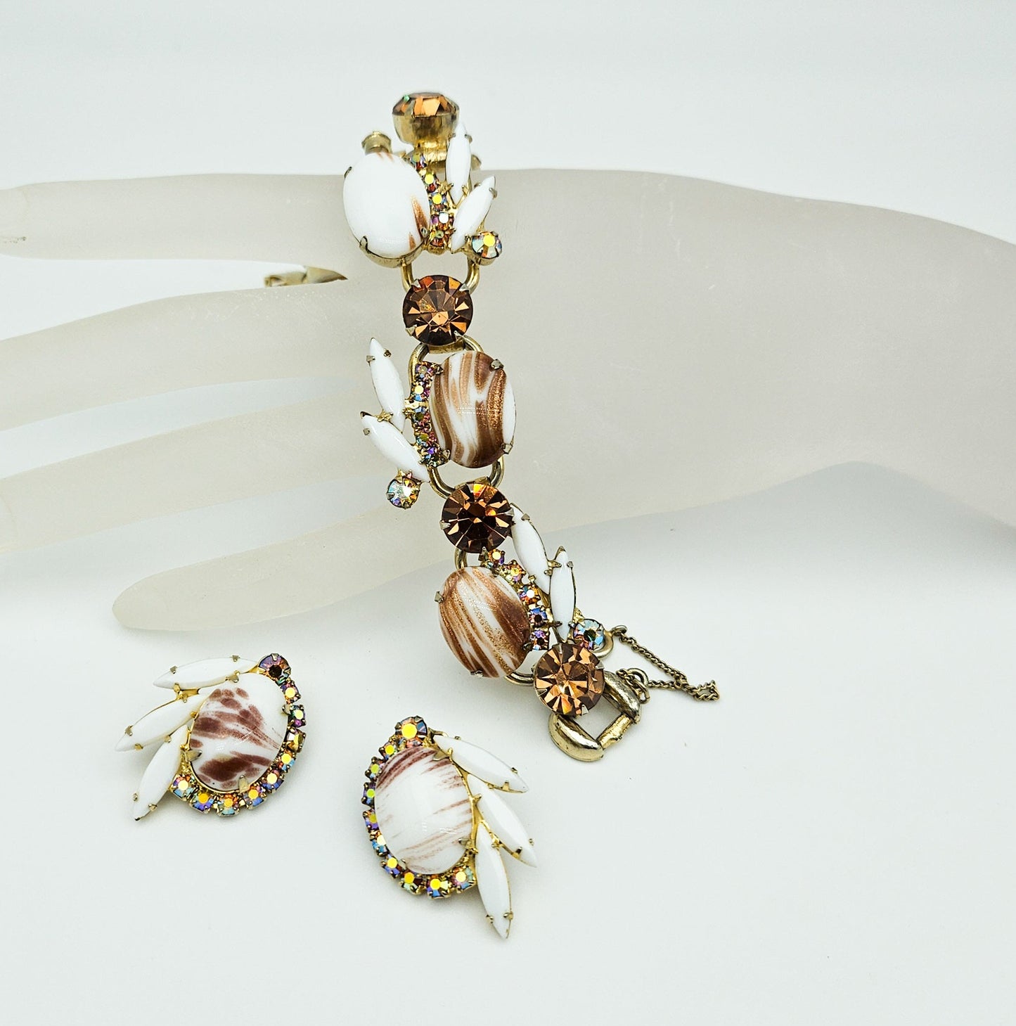 Juliana D&E Book Piece Copper Fluss Demi-Parure | Bracelet & Earrings Set