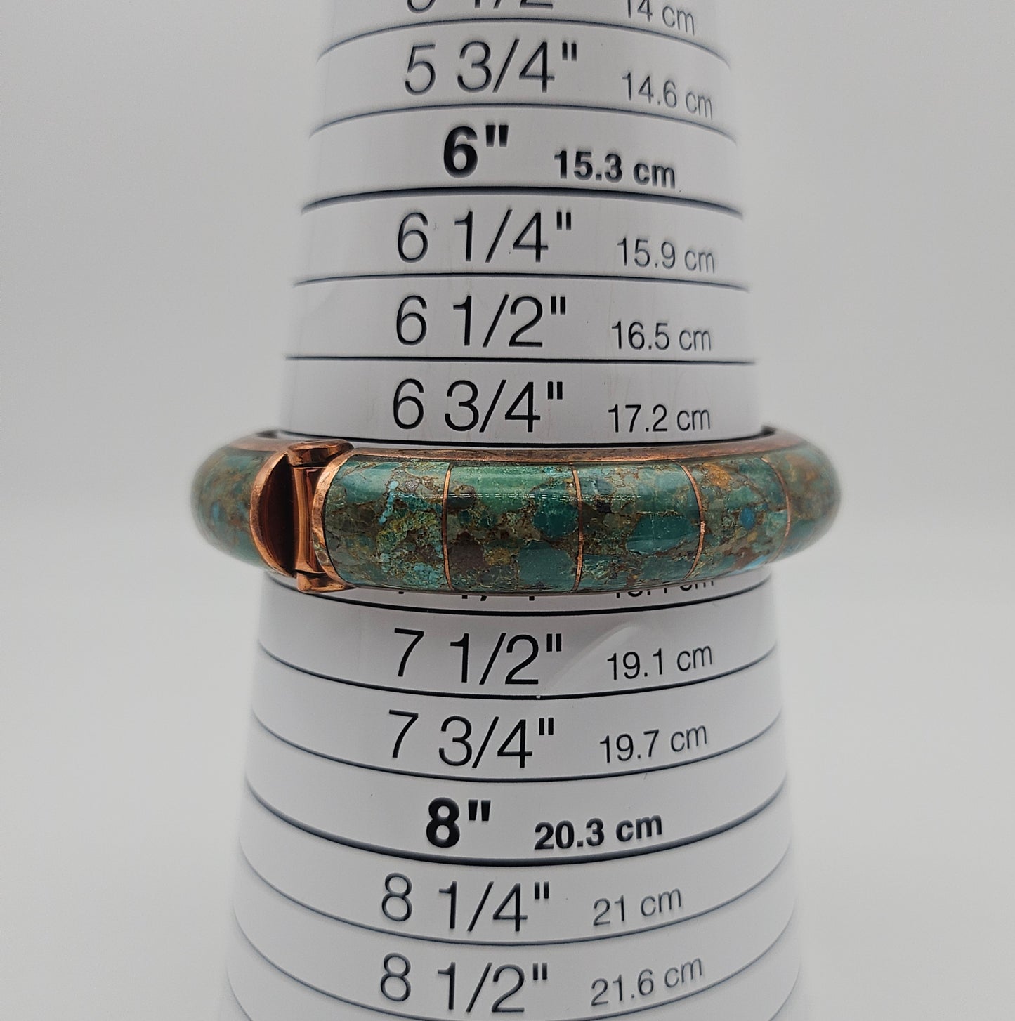 Jay King Signed Turquoise & Copper Cuff Bracelet | Artisan Estate Jewelry