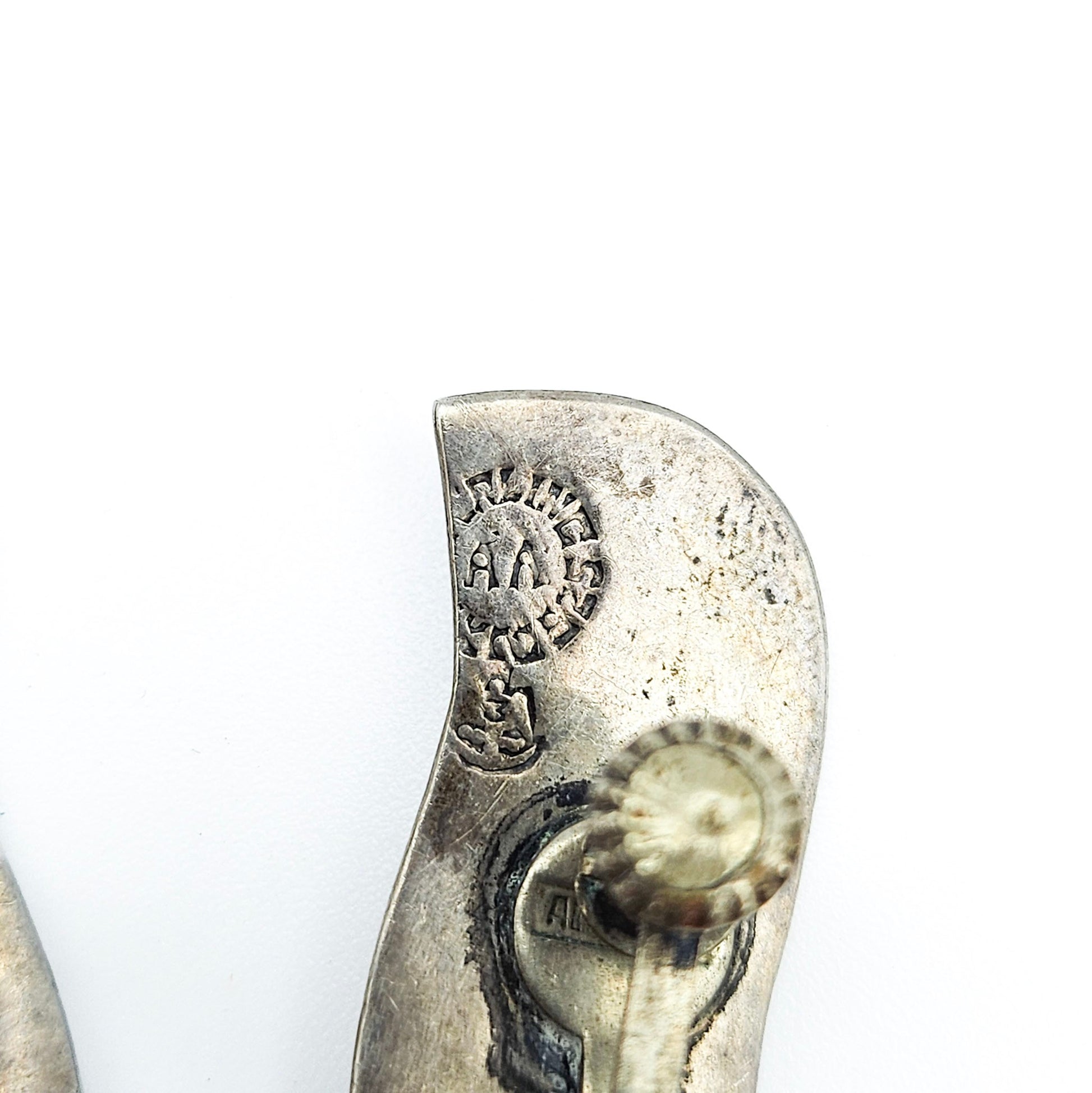 Alpaca Mexico Modernist Screw-Back Earrings | Abstract MCM Jewelry