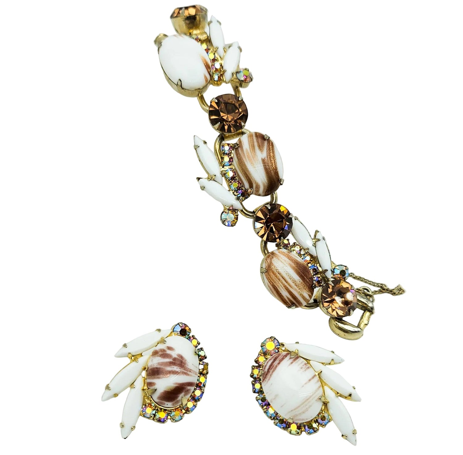 Juliana D&E Book Piece Copper Fluss Demi-Parure | Bracelet & Earrings Set