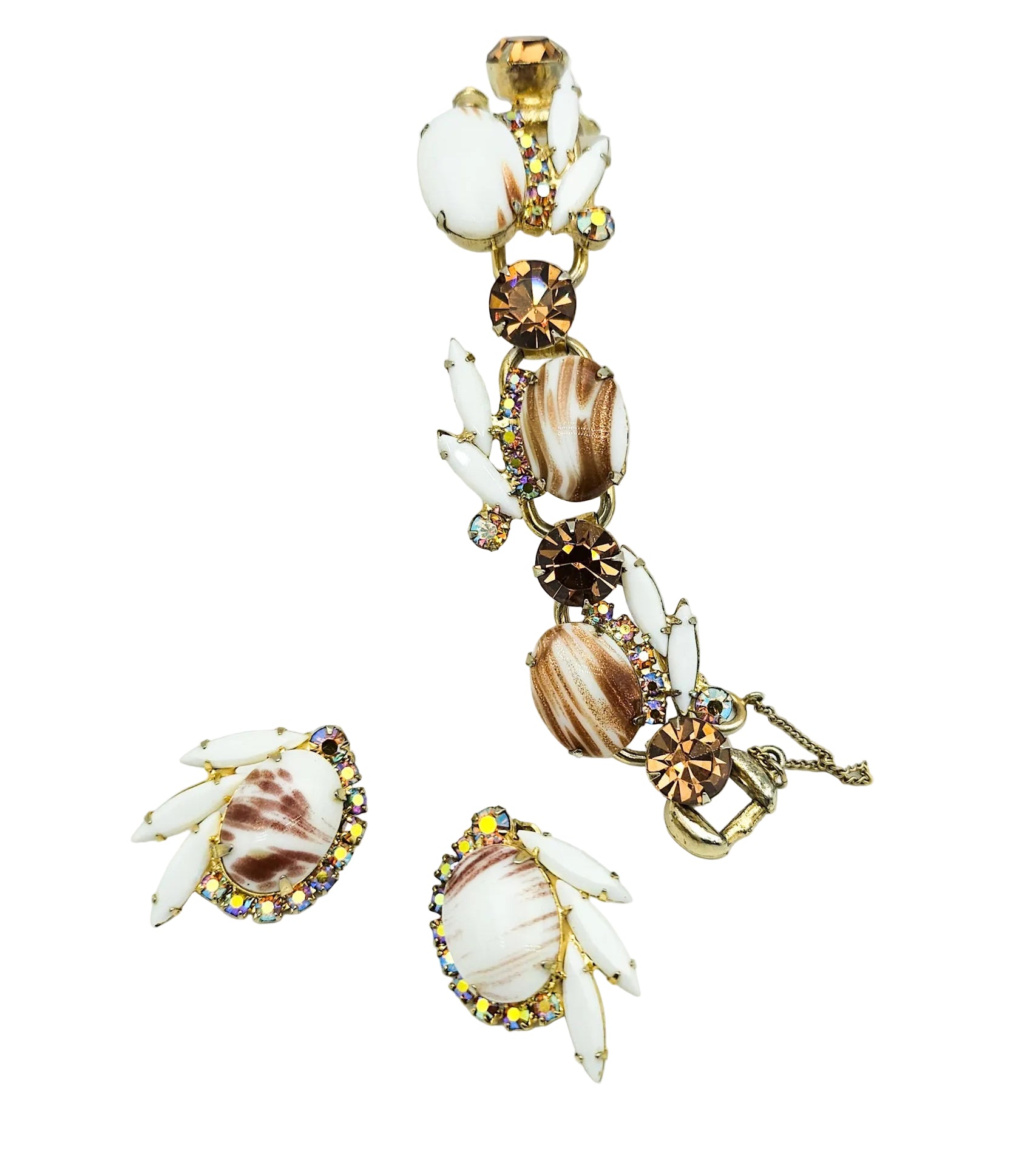 Juliana D&E Book Piece Copper Fluss Demi-Parure | Bracelet & Earrings Set