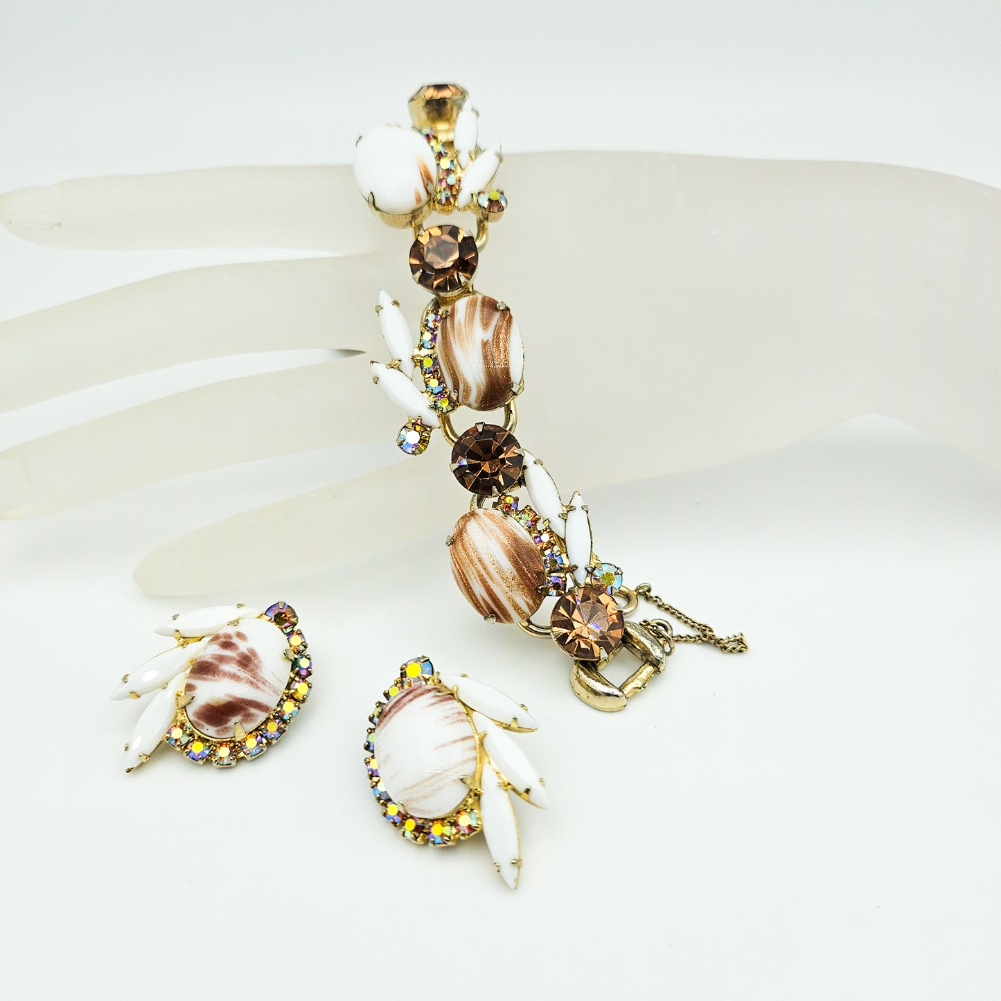 Juliana D&E Book Piece Copper Fluss Demi-Parure | Bracelet & Earrings Set