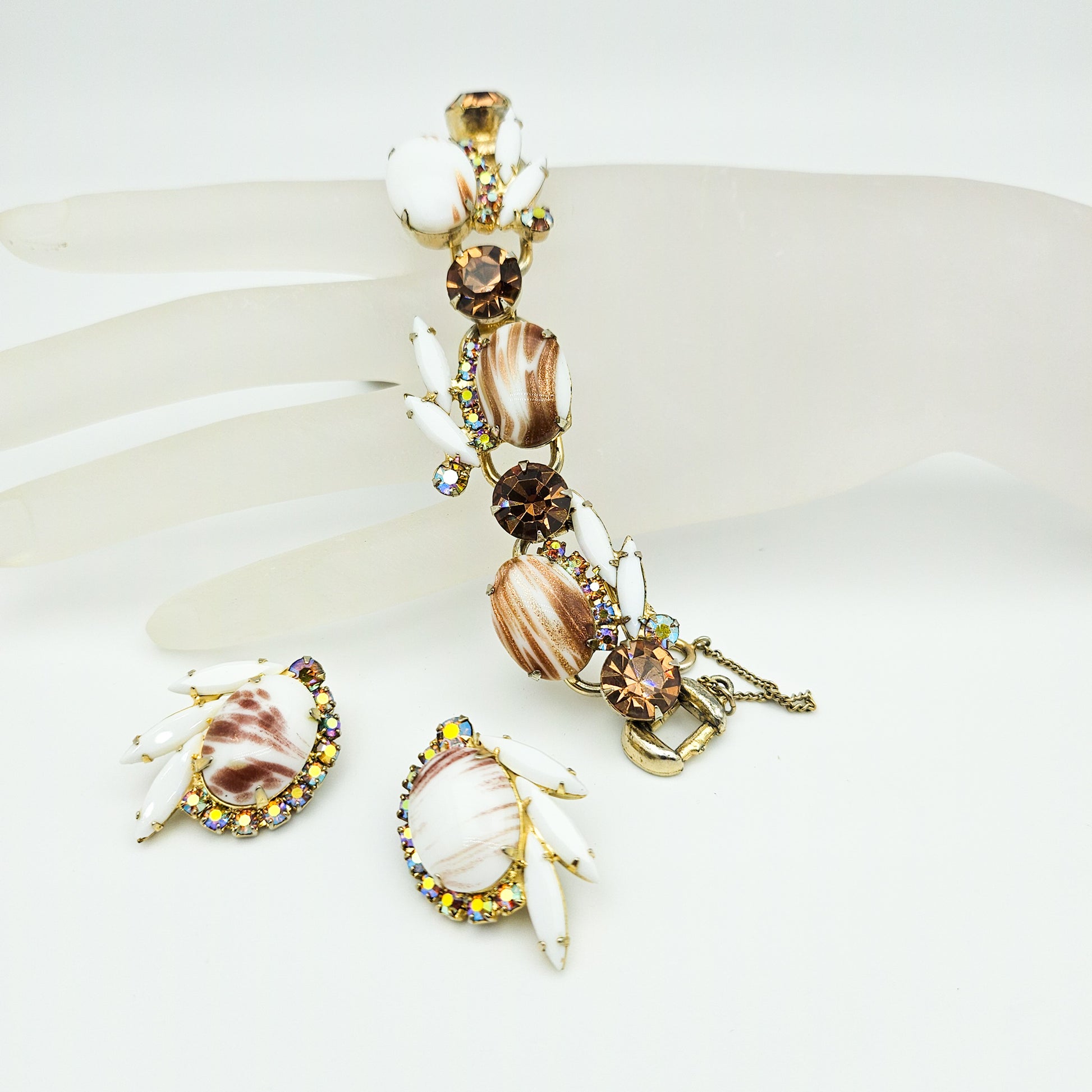 Juliana D&E Book Piece Copper Fluss Demi-Parure | Bracelet & Earrings Set
