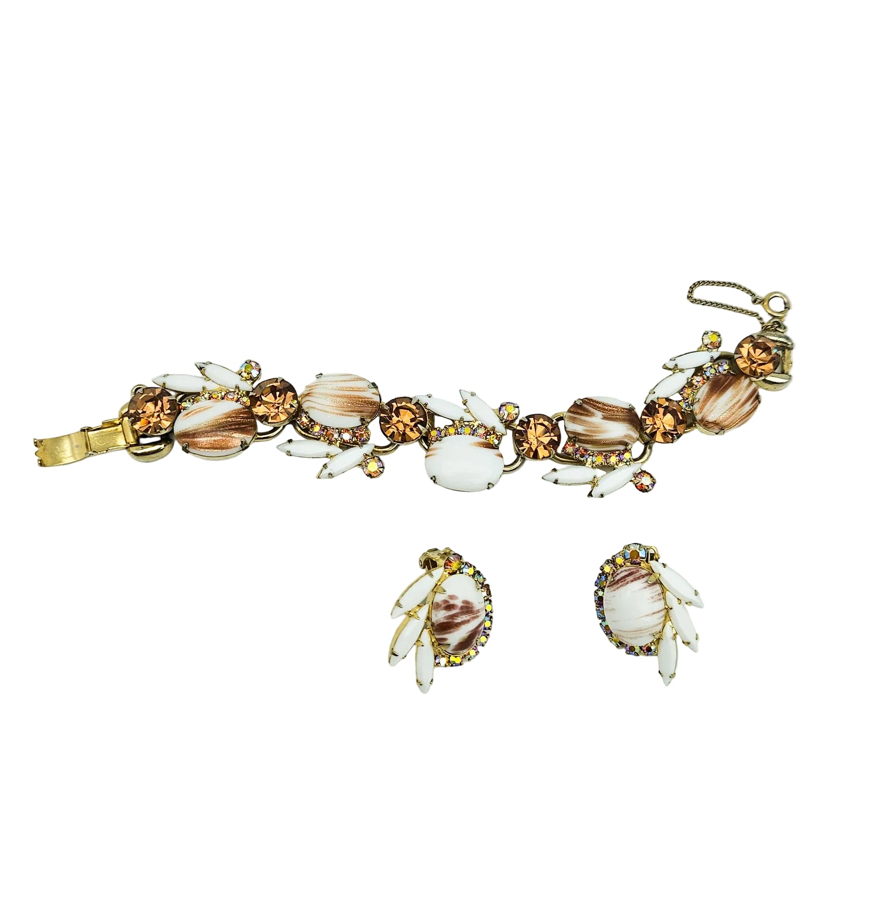 Juliana D&E Book Piece Copper Fluss Demi-Parure | Bracelet & Earrings Set