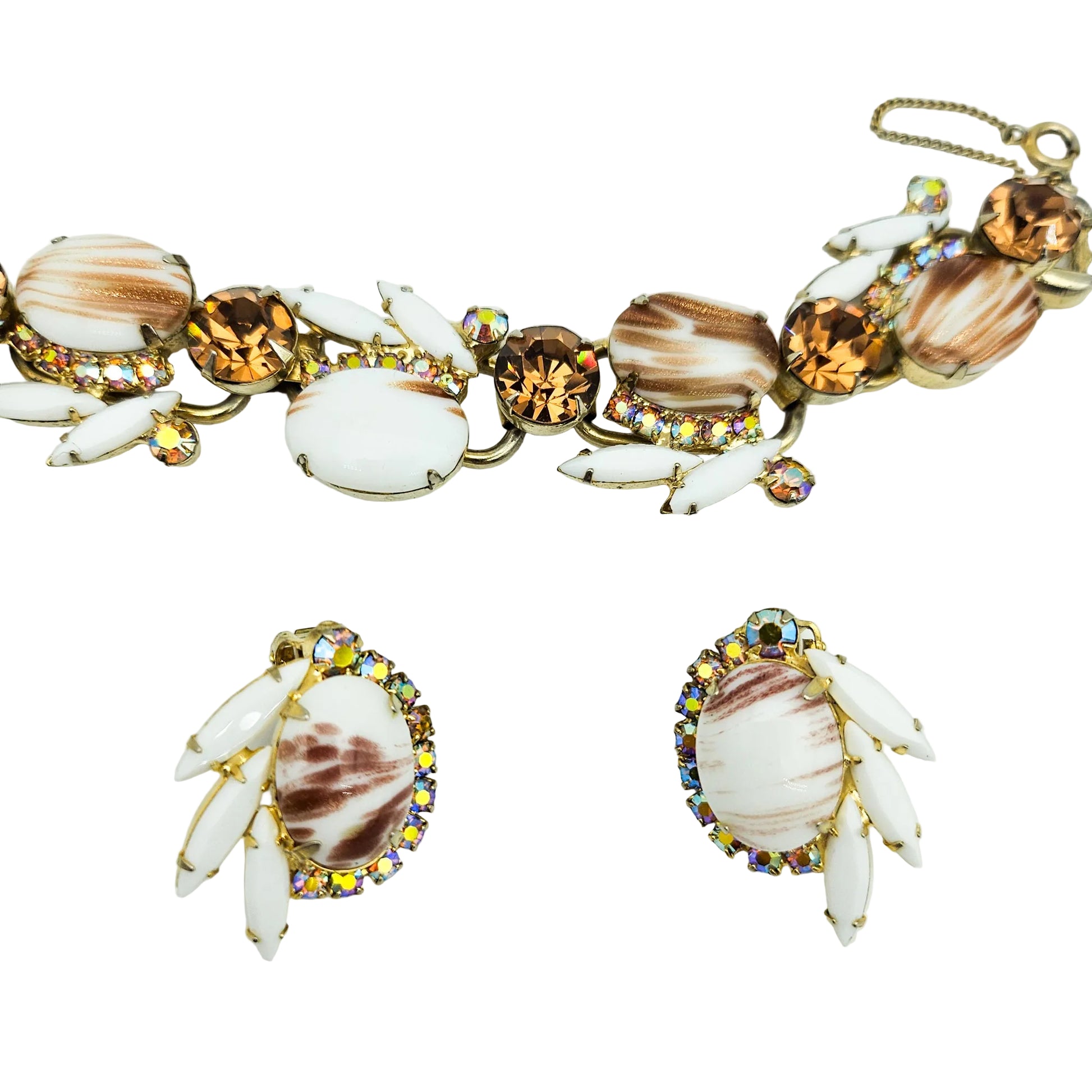 Juliana D&E Book Piece Copper Fluss Demi-Parure | Bracelet & Earrings Set