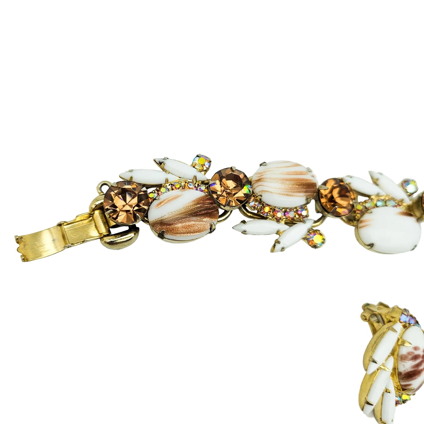 Juliana D&E Book Piece Copper Fluss Demi-Parure | Bracelet & Earrings Set