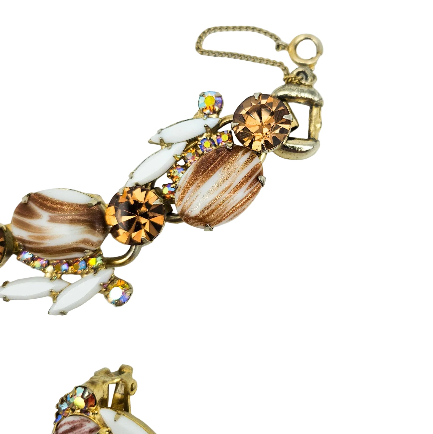 Juliana D&E Book Piece Copper Fluss Demi-Parure | Bracelet & Earrings Set