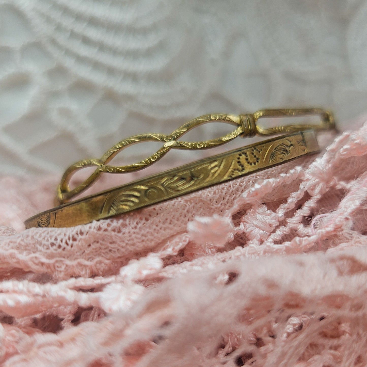 Antique Baby Bracelet Pair | Vintage Keepsake Jewelry Set