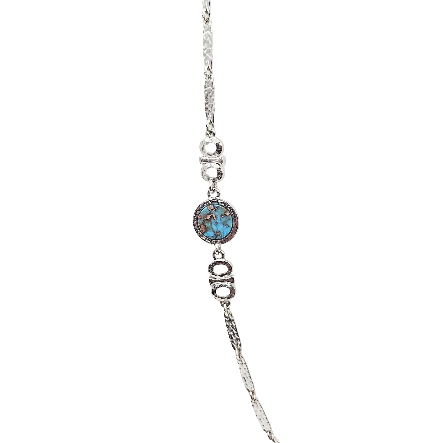 Sarah Coventry Faux Turquoise Necklace - necklace detail