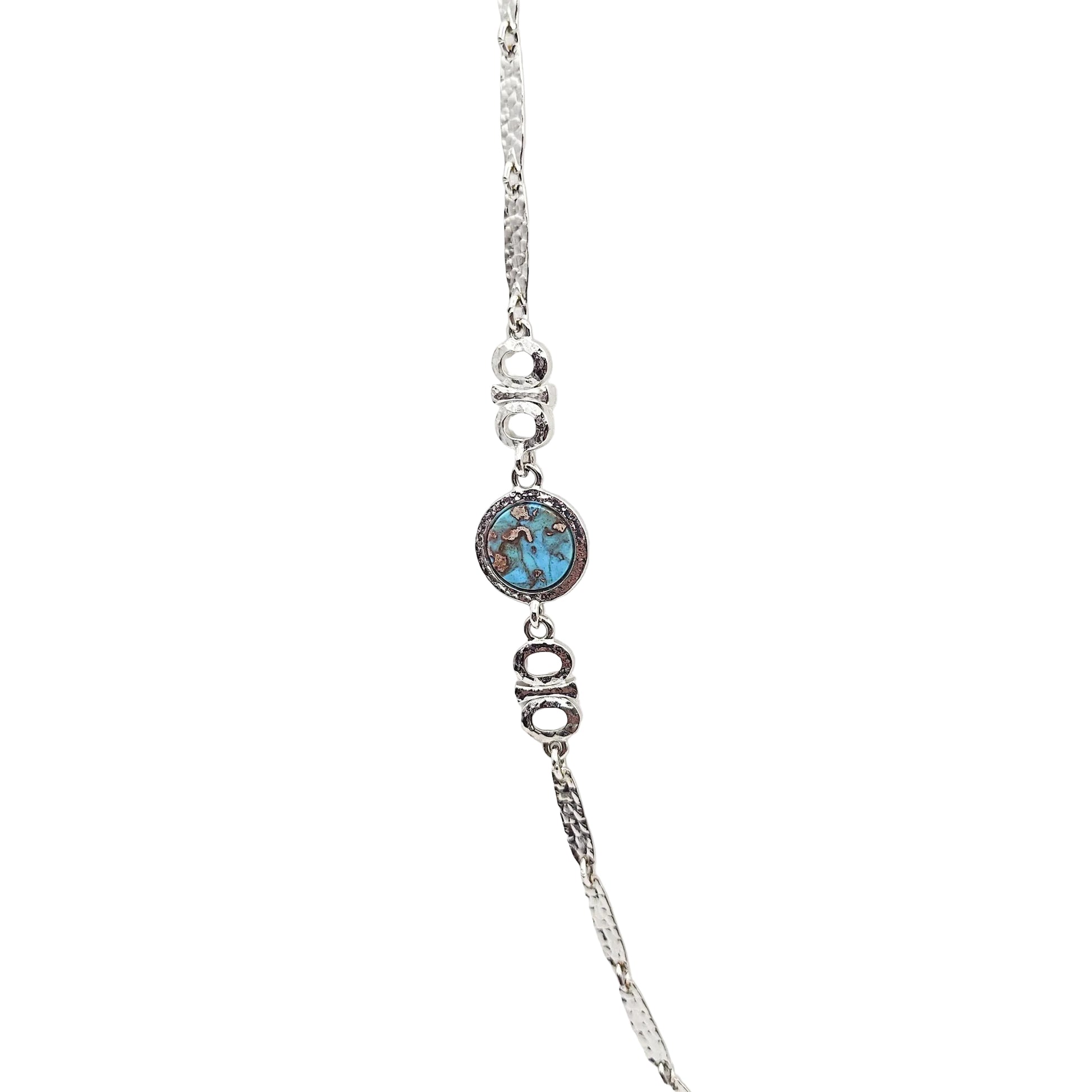 Sarah Coventry Faux Turquoise Necklace - necklace detail