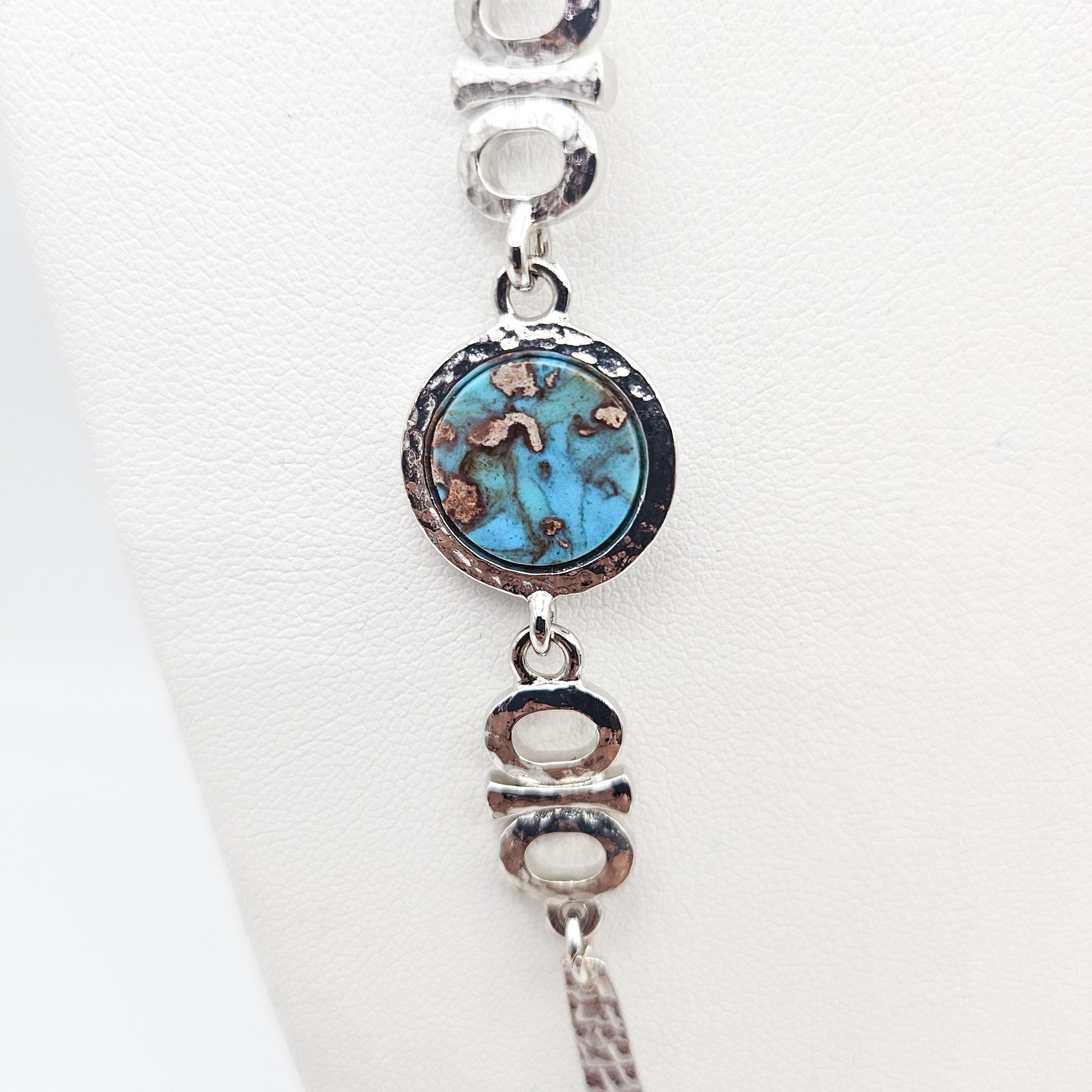 Sarah Coventry Faux Turquoise Necklace - necklace detail