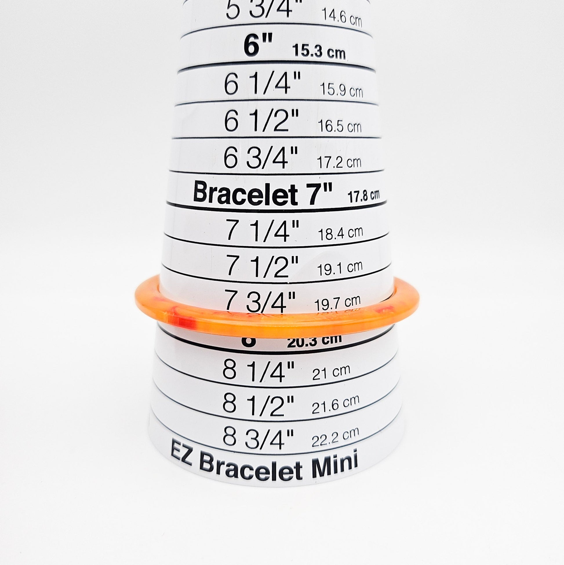 Set of 5 Marbled Orange Bakelite Spacer Bangles | Vintage Stacking Bracelets