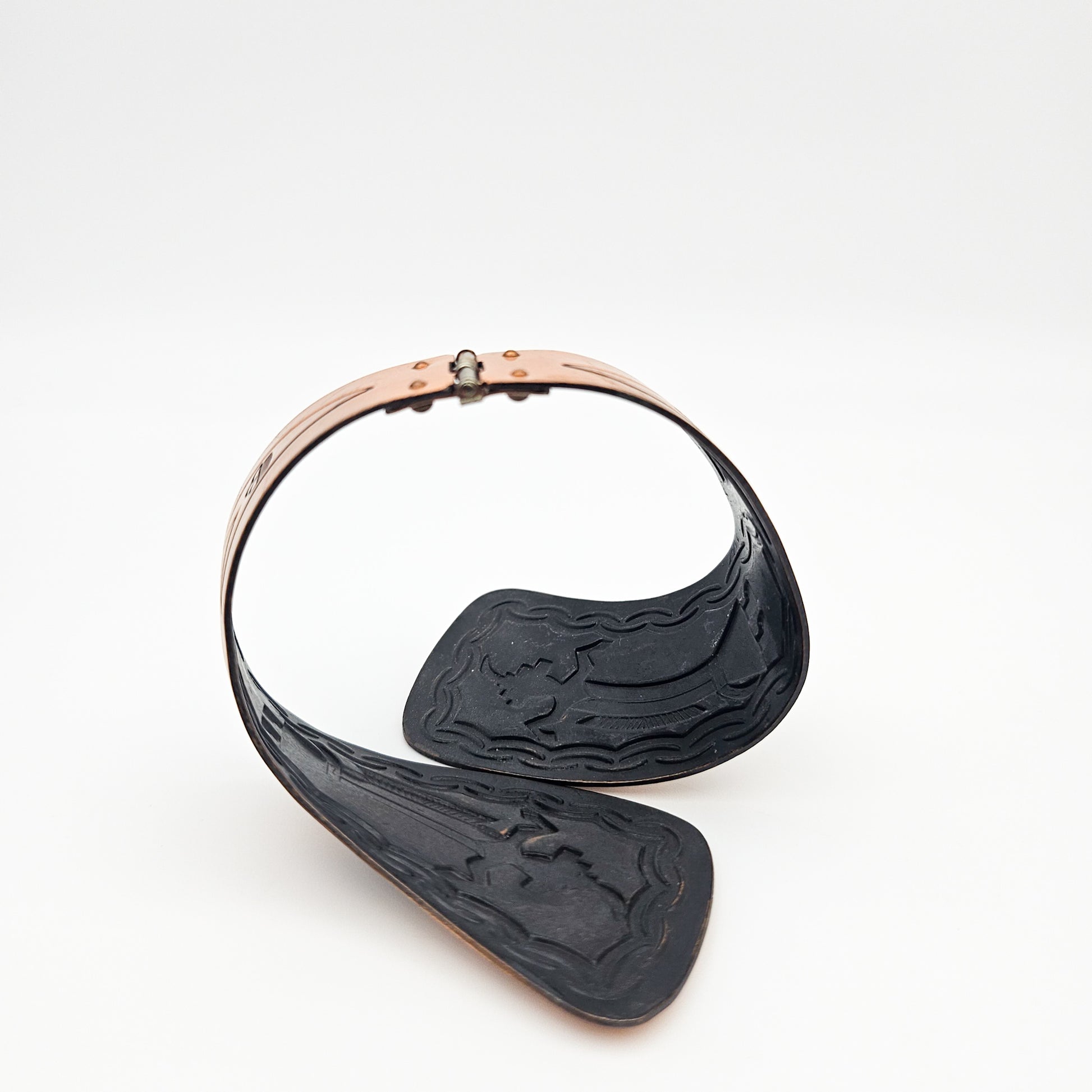 Vintage Copper Bangle with Rain Cloud Mark | Southwestern-Style Bracelet
