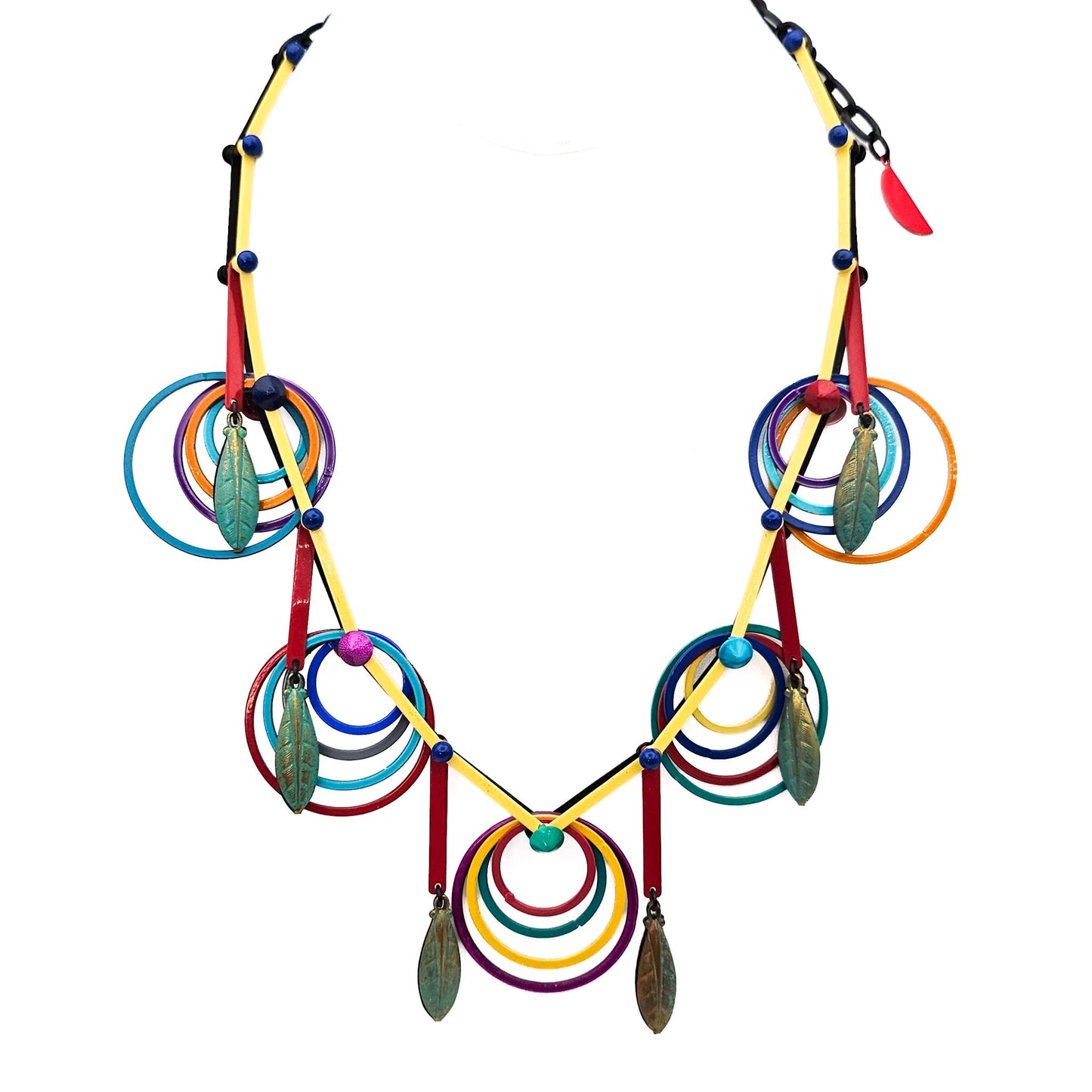 Eve Kaplan Postmodern Necklace - 1980s / Postmodern Designer vintage jewelry