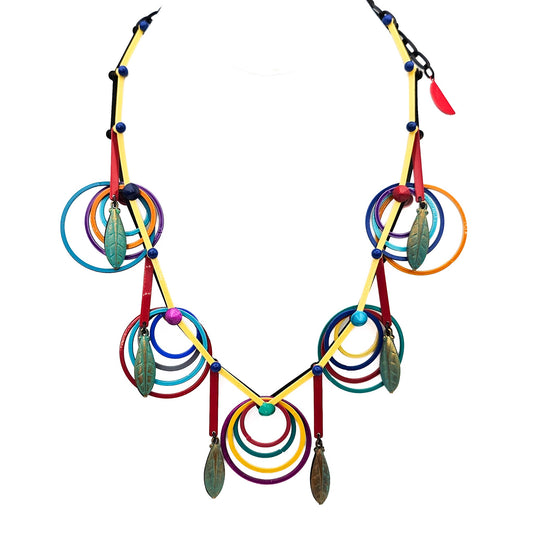 Eve Kaplan Postmodern Necklace - 1980s / Postmodern Designer vintage jewelry