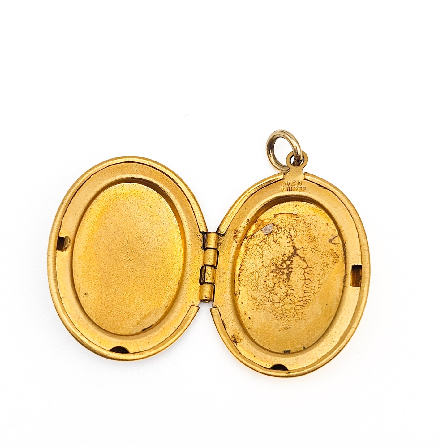 Black Enamel 14k Gold-Filled Floral Locket Necklace | Victorian Revival Jewelry