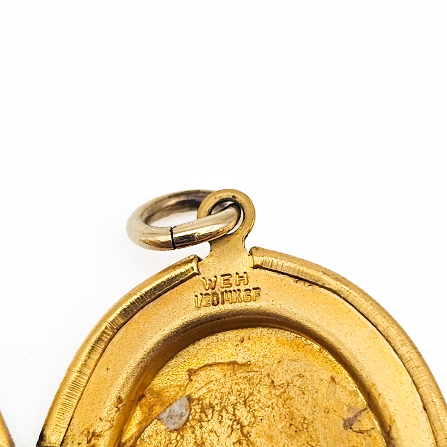Black Enamel 14k Gold-Filled Floral Locket Necklace | Victorian Revival Jewelry