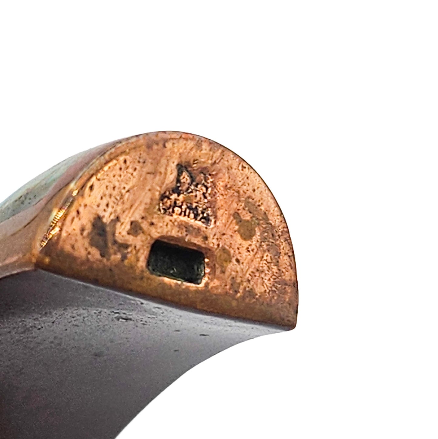 Jay King Signed Turquoise & Copper Cuff Bracelet | Artisan Estate Jewelry
