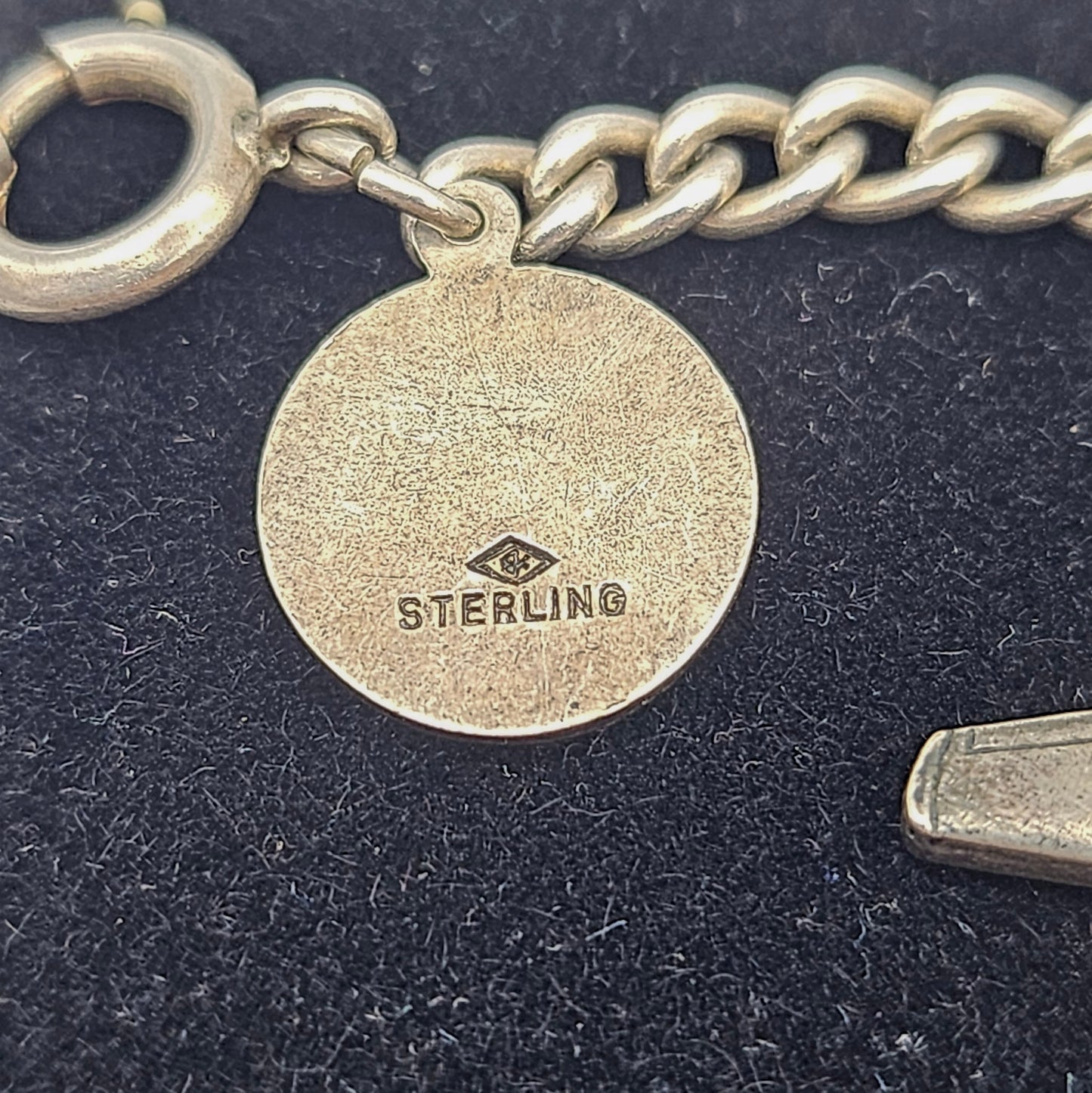 Vintage Charm Bracelet with Sterling Silver Charms | Travel & Novelty Jewelry