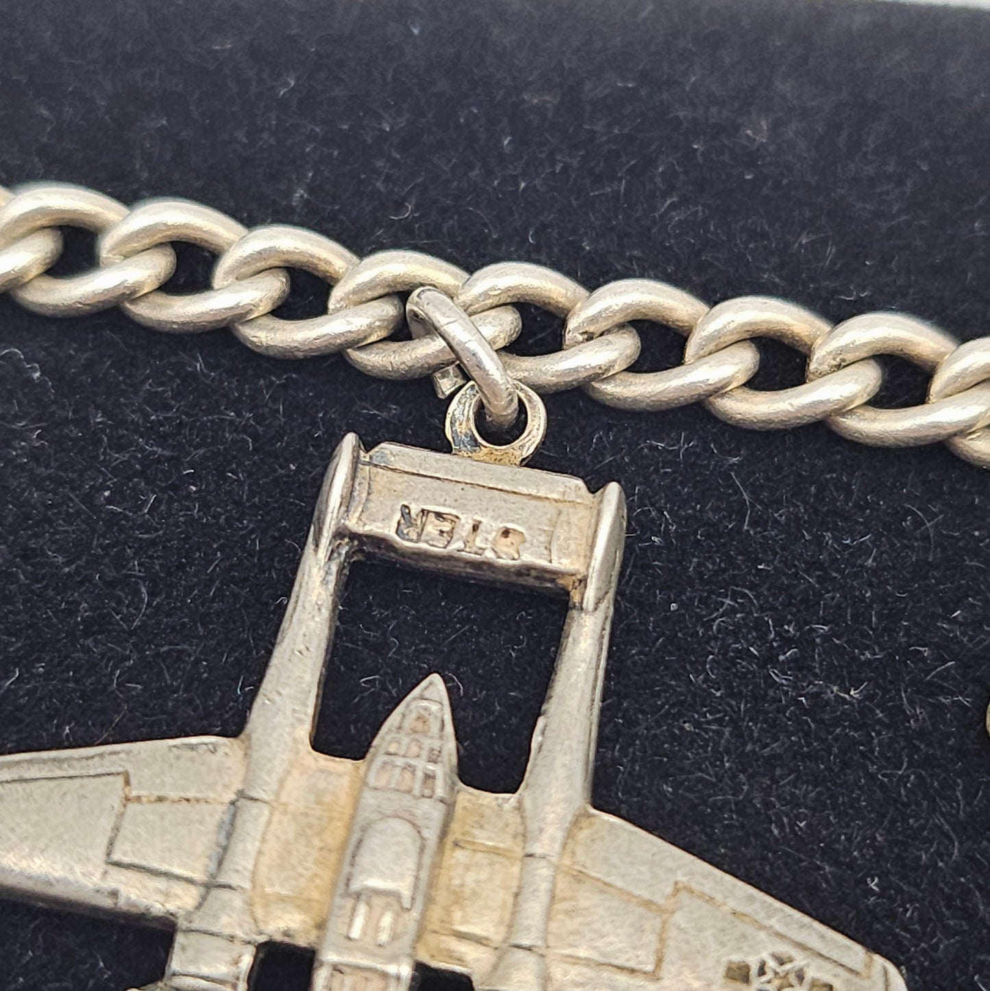 Vintage Charm Bracelet with Sterling Silver Charms | Travel & Novelty Jewelry