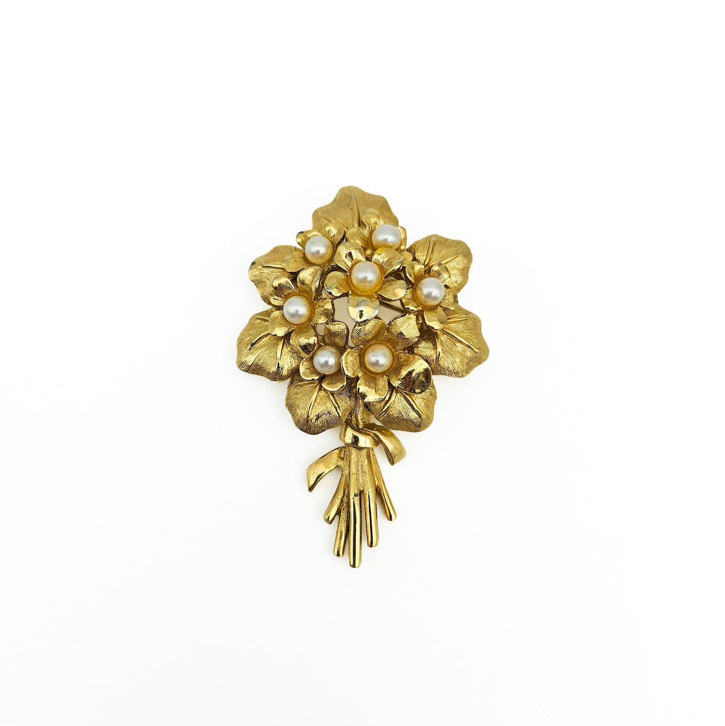 Marcel Boucher “Violets” Brooch | Signed 8368P Floral Bouquet Pin