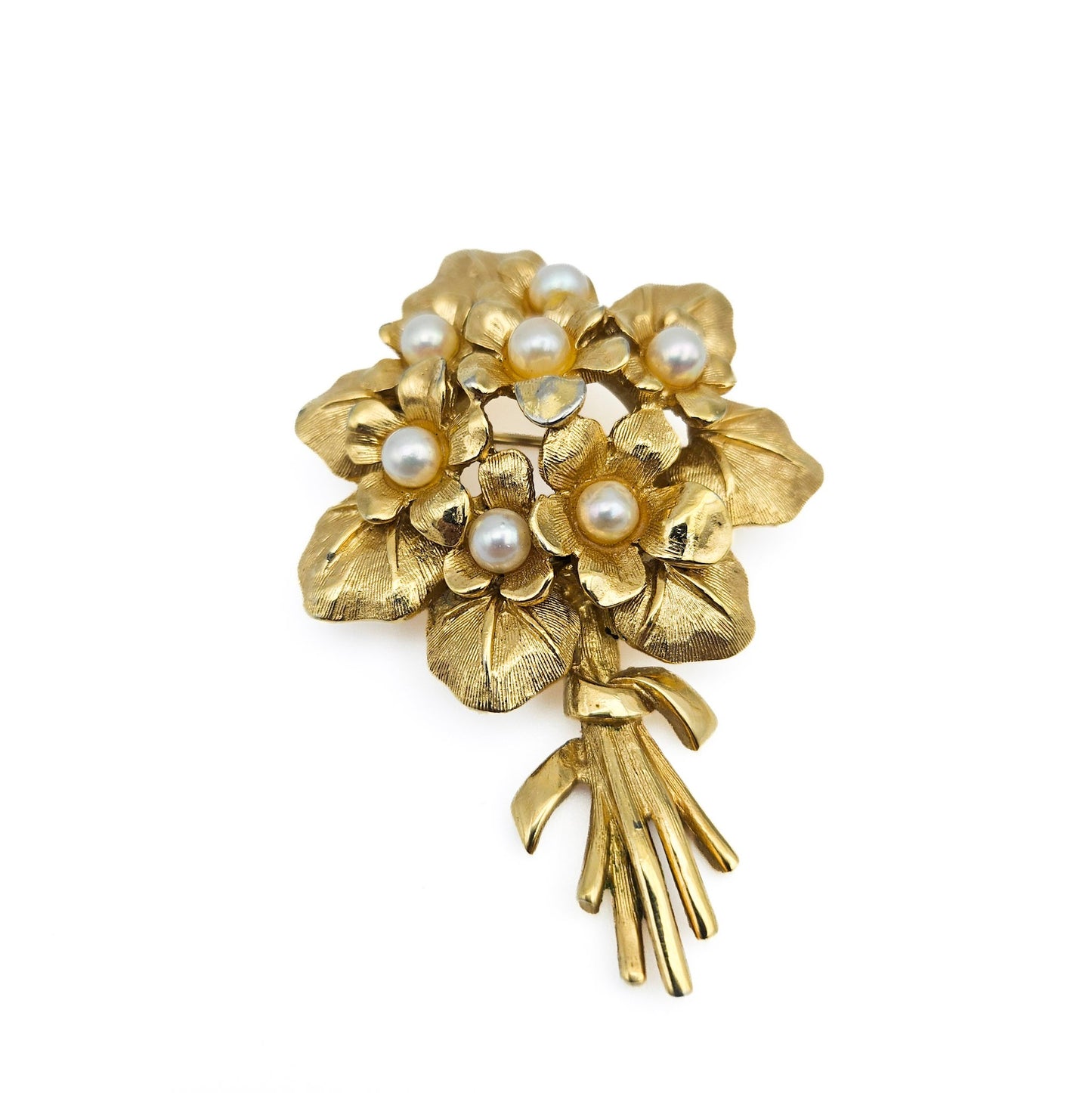 Marcel Boucher “Violets” Brooch | Signed 8368P Floral Bouquet Pin