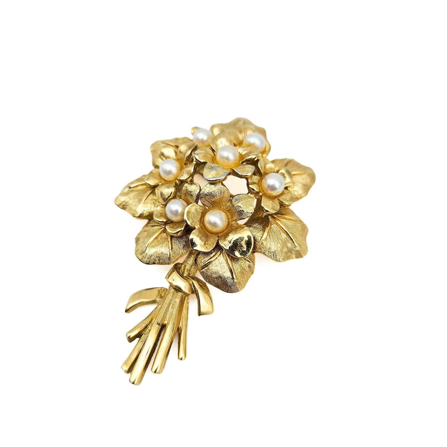 Marcel Boucher “Violets” Brooch | Signed 8368P Floral Bouquet Pin