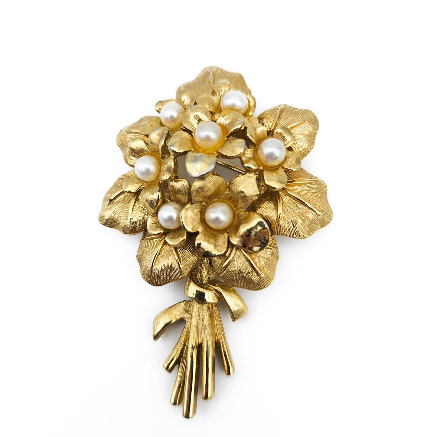 Marcel Boucher “Violets” Brooch | Signed 8368P Floral Bouquet Pin