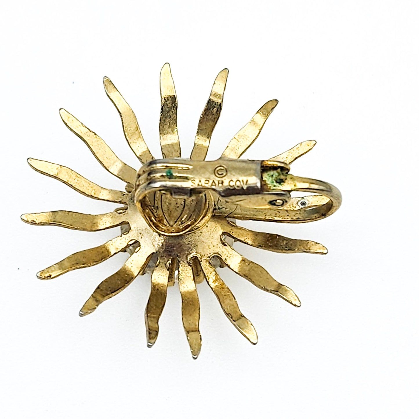 Sarah Coventry Starburst Brooch & Earrings Set | Signed Mid-Century Jewelry