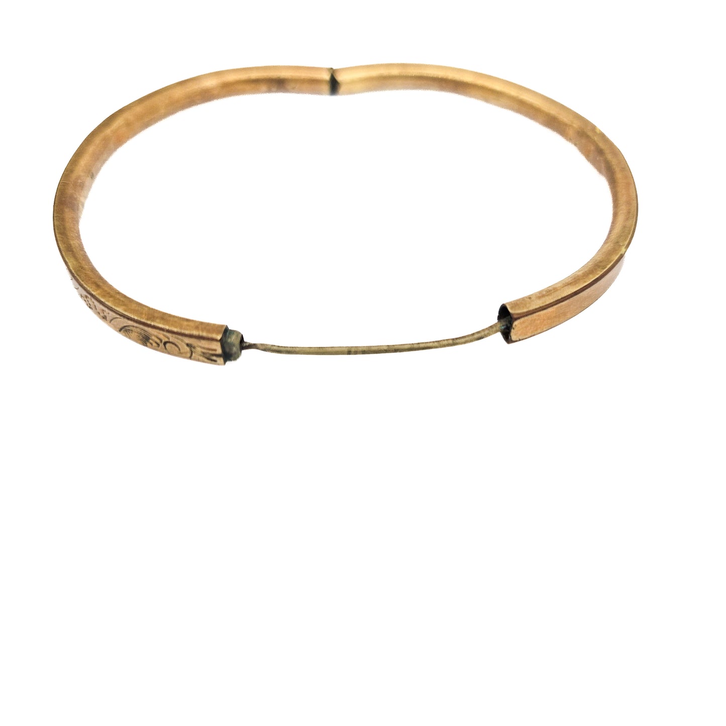 Antique Baby Bracelet Pair | Gold-Filled Keepsake Bangle Set