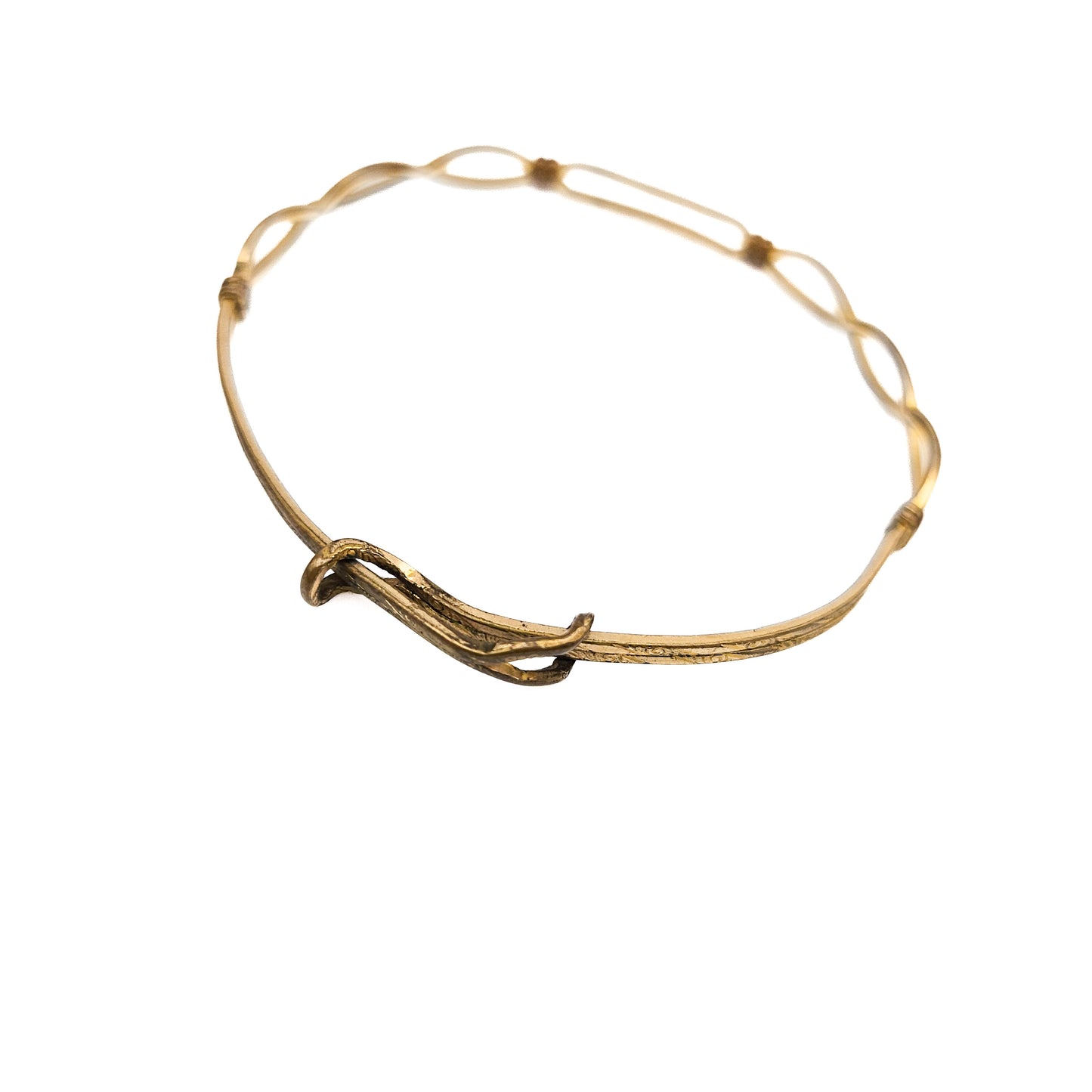 Antique Baby Bracelet Pair | Gold-Filled Keepsake Bangle Set