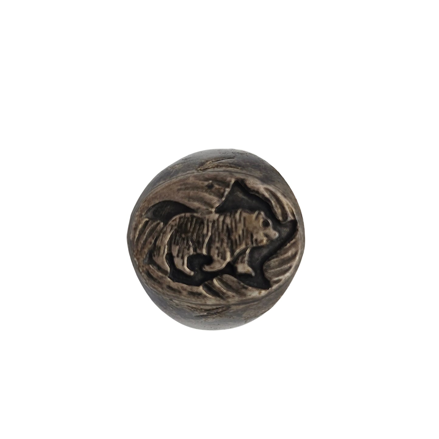 Sterling Silver Bear Signet Ring | Men’s Vintage Southwest Statement Jewelry