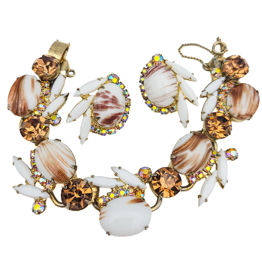 Verified Juliana D&E Copper Fluss Demi-Parure | Bracelet & Earrings Set